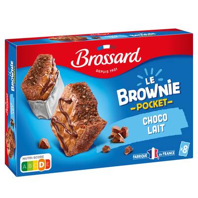 Brossard Mini-brownies chocolat au lait x8, 240g