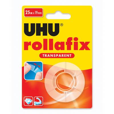 Uhu Recharge adhésif Rollafix transparent, Dimensions  25 m x 19 mm