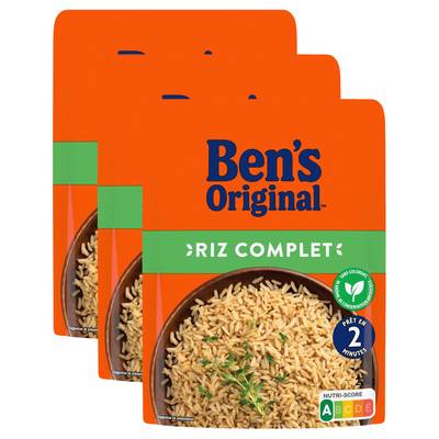 Ben's Original Riz Micro-ondes Express Complet, Lot de 3x220g