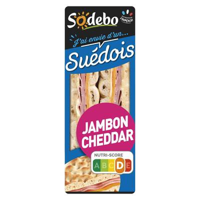 Sodebo Sandwich Suedois Jambon Emmental, 135g