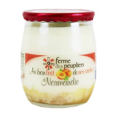 La Ferme Des Peupliers Yaourt Entier sur lit de Pêche, 125g