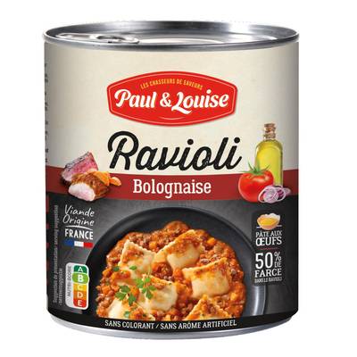 Paul & Louise Ravioli à la Bolognaise, 800g
