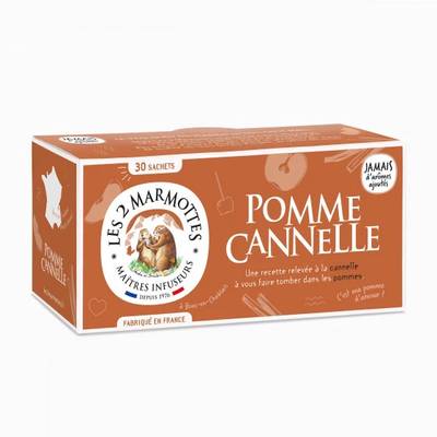 3422150002159 - Les 2 Marmottes - Tisane pomme cannelle