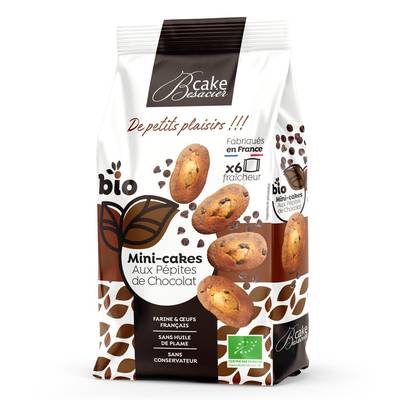 Cake Besacier 6 Mini Cakes aux Pépites de Choco Bio, 230g