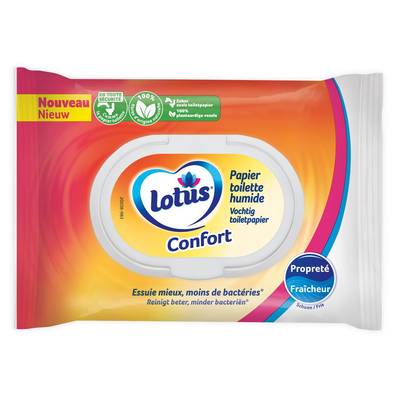 Lotus Papier toilette humide confort, 38 lingettes humides