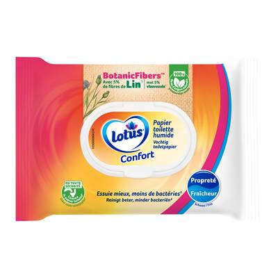 Lotus Papier toilette humide confort, 38 lingettes humides