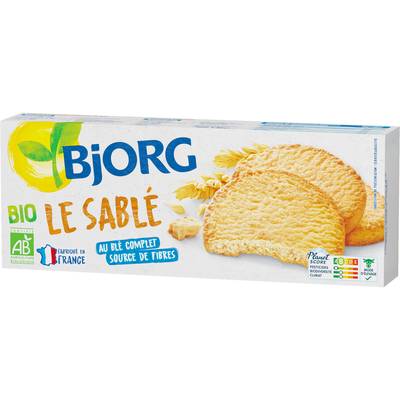 Bjorg Biscuits Sablés au Blé Complet Bio, 130g