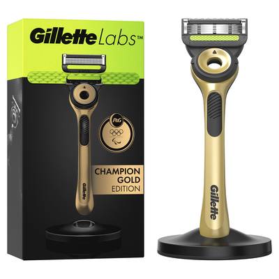 Gillette Labs Coffret Rasoir Pour Homme Avec Barre Exfoliante + 1 Recharge, 1 rasoir et une lame