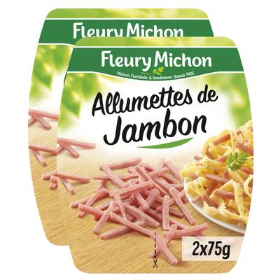 Fleury Michon Allumettes de Jambon Cuit, Lot de 2x150g