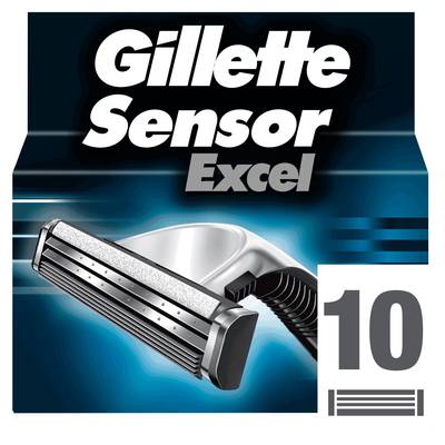 Gillette Sensor Lames de rasoir Sensor Excel, 10  lames