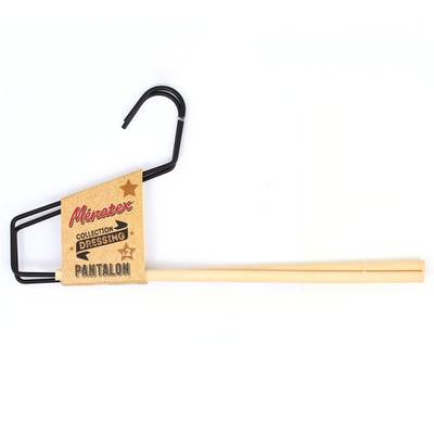La Ménagère Cintres bois & métal pour pantalon, 2 pièces