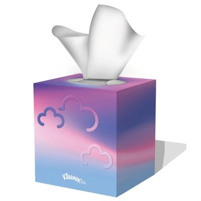 Kleenex Mouchoirs en boîte décor Vintage modèle aléatoire, 48 mouchoirs