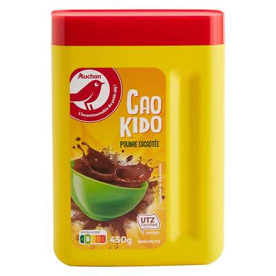 Auchan Poudre Cacaotée Cao kido, 450g