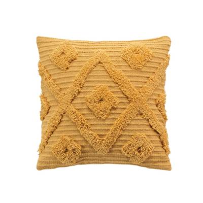 Douceur D Interieur Housse de coussin 40x40cm Zely camel, 40 x 40 cm