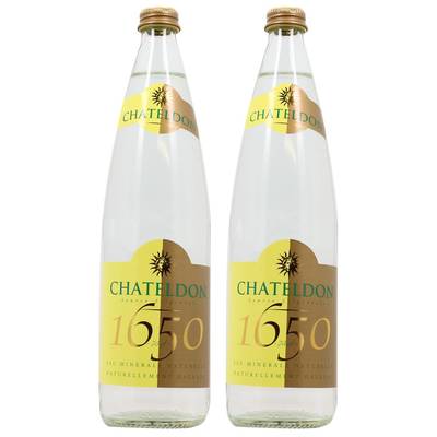 Chateldon Eau minérale naturelle gazeuse, 2x75cl