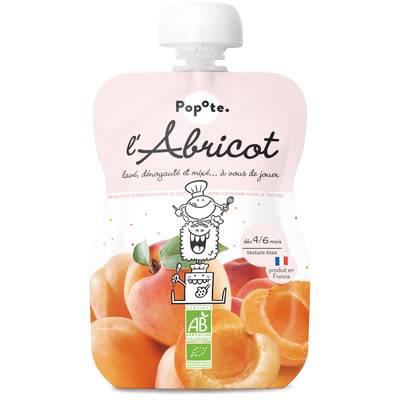 Popote Abricot Bio Gourde Bébé Dès 4/6 mois, 120g