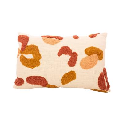 Point virgule Coussin décoratif en coton 100% recyclé Dots, 50 x 30 cm