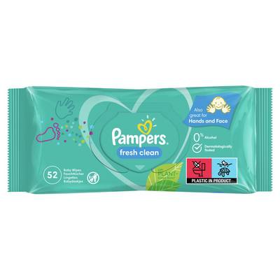 Pampers Lingettes Fresh Clean, 52 lingettes