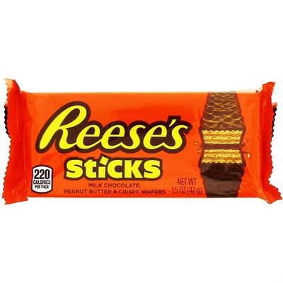 Reese 's 2 Sticks - Gaufrettes beurre de cacahuètes, 42g