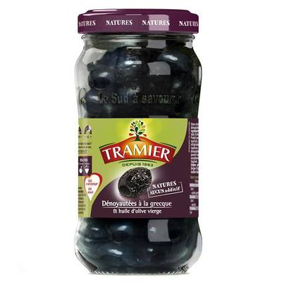 Tramier Olives dénoyautées à la Grecque et huile d'olive vierge, 220g