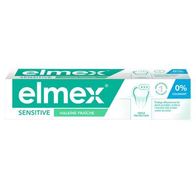 Elmex Dentifrice Sensitive dents sensibles nettoyage fraicheur, 75ml