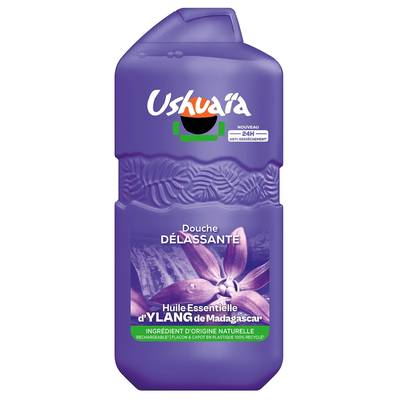 Ushuaïa Gel Douche Délassante Huile Essentielle d'Ylang de Madagascar, 280ml