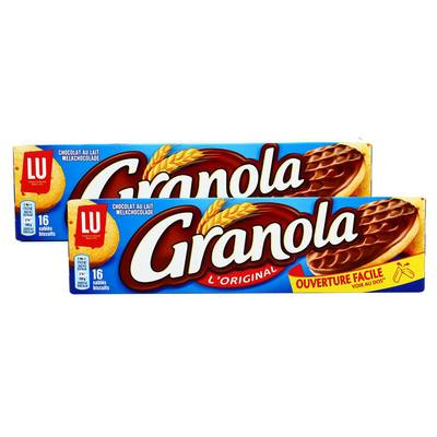 Lu Granola chocolat au lait, 2x200g