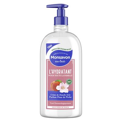 Monsavon Crème douche Hydratant Fleur de Pêche, 750ml