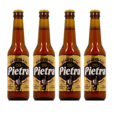 Pietra Bière ambrée à la chataigne 9°, 4x33cl