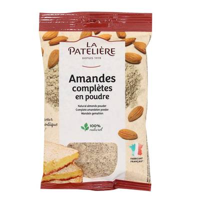 La Patelière Amandes complètes en Poudre, 125g