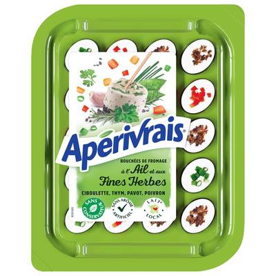 Apérivrais Fromage Frais Ail et Fines Herbes, 100g