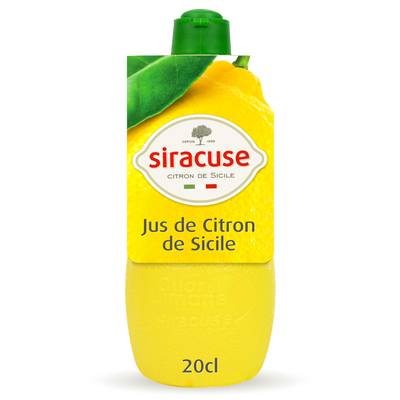 Siracuse Jus de Citron Jaune de Sicile, 20cl