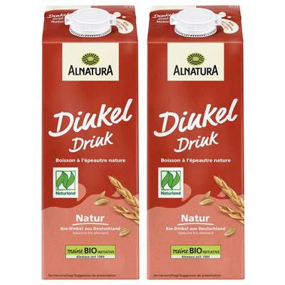 Alnatura Epeautre non sucrée Boisson Végétale Bio, Lot de 2x1L