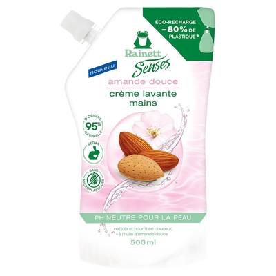 Rainett Savon liquide Amande recharge, 500ml
