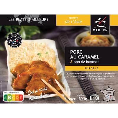 Madern Porc au caramel et son riz basmati, 300g