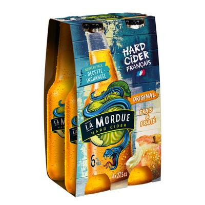La Mordue Hard Cider 6°, 4x27,5cl