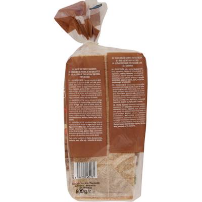 Auchan Pain de Mie Complet Sans Croûte Sans Huile de Palme, 20 tranches - 500g