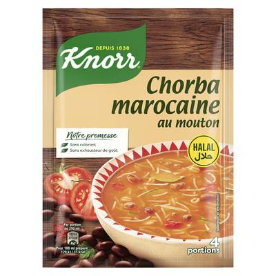 Knorr Soupe Chorba Marocaine au Mouton Halal, 90g