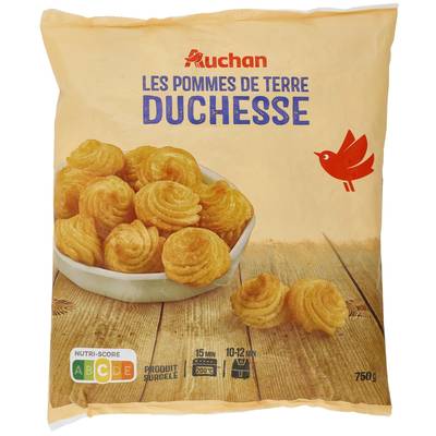 Auchan Pommes de terre duchesse, 750g