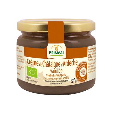 Priméal Crème de châtaigne vanillée, Bio, 325g