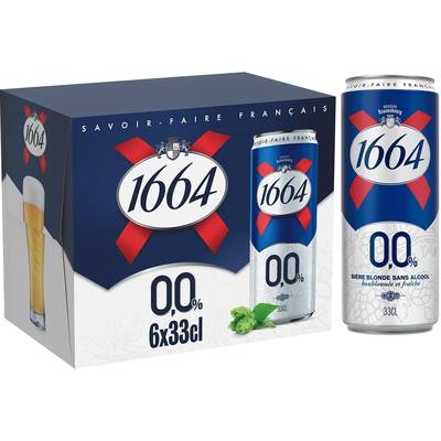 1664 Bière Blonde 0.00°, 6x33cl