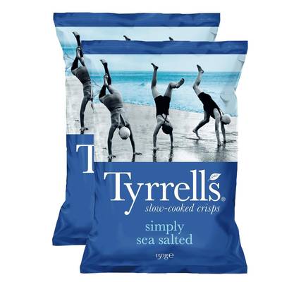 Tyrrell's Chips Nature finement salées, 2x150g