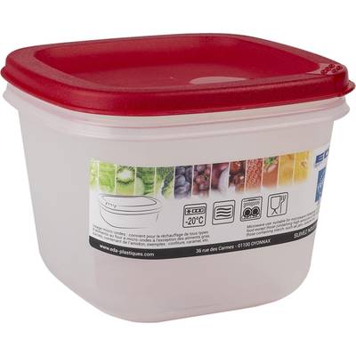 Eda Boite hermétique carrée cerise, 1000ml