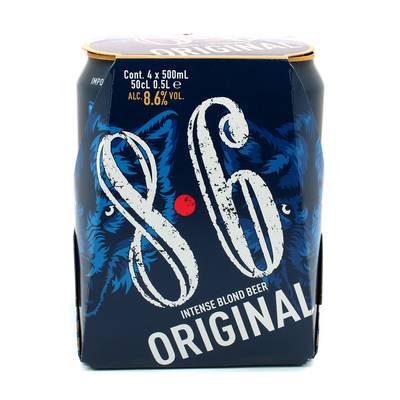 8.6 Original Bière blonde 8.6°, 4x50cl
