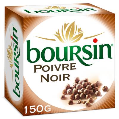 Boursin Fromage à tartiner au poivre, 150g