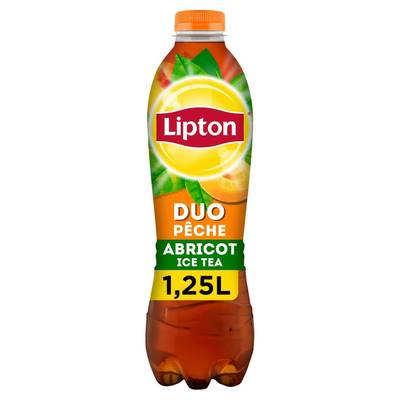Lipton Ice Tea Duo pêche abricot, 1,25L