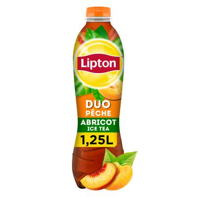 Lipton Ice Tea Duo pêche abricot, 1,25L