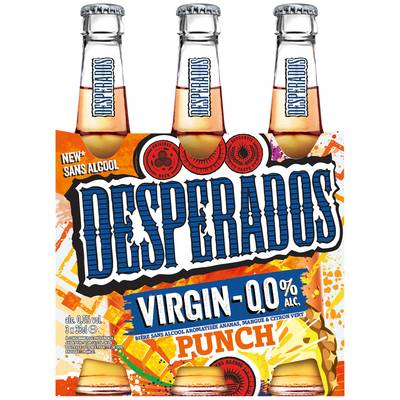 Desperados Bière arromatisée saveur Punch 0.00°, 3x33cl