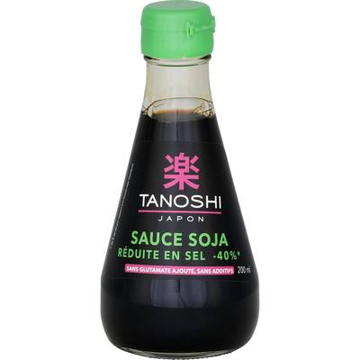 Tanoshi - Japon Sauce Soja Réduite en Sel, 20cl