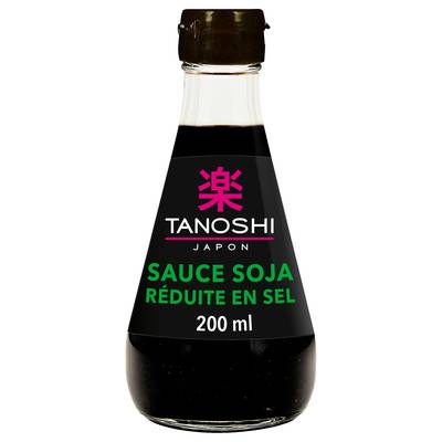 Tanoshi - Japon Sauce Soja Réduite en Sel, 20cl